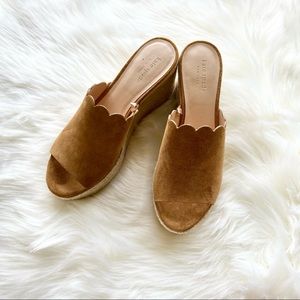 KATE SPADE Women’s “Toby” Suede Espadrille Wedge Platform Sandals size 8.5 NWOT